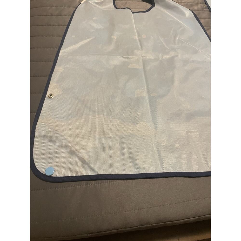 2 Self Aiding Adult Waterproof Bib Clothing Protectors Elderly Special Needs - Picture 8 of 12